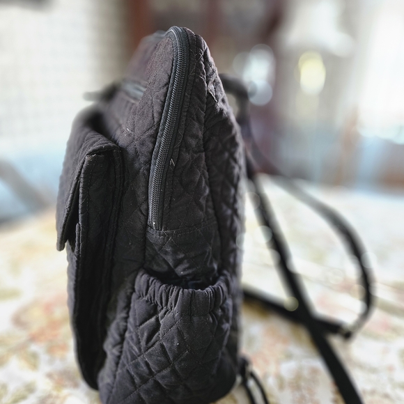 Vera Bradley Black Quilted Backpack main image 5